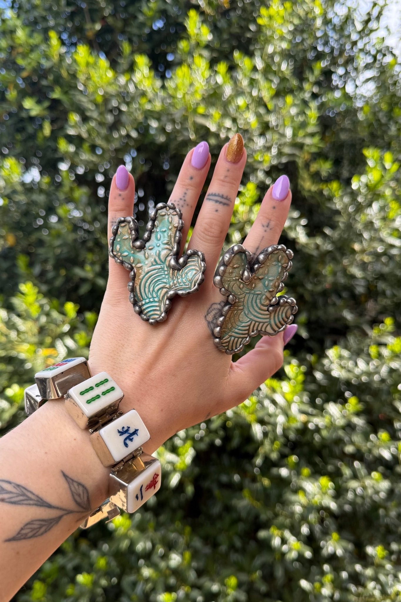 Cactus Pottery Ring - ivyandlavyboutique Art by Amy