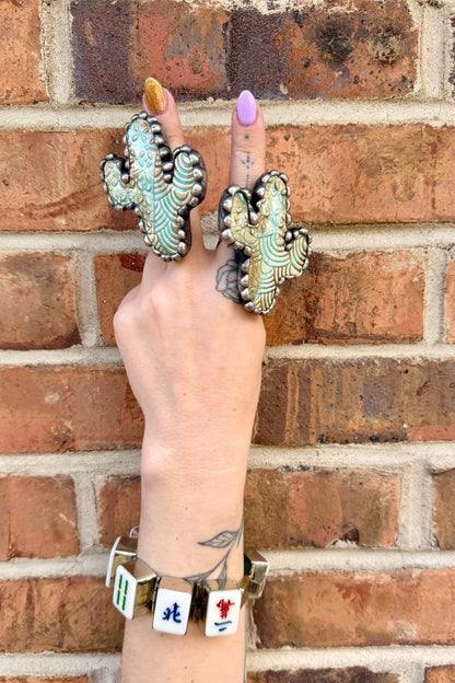 Cactus Pottery Ring - ivyandlavyboutique Art by Amy