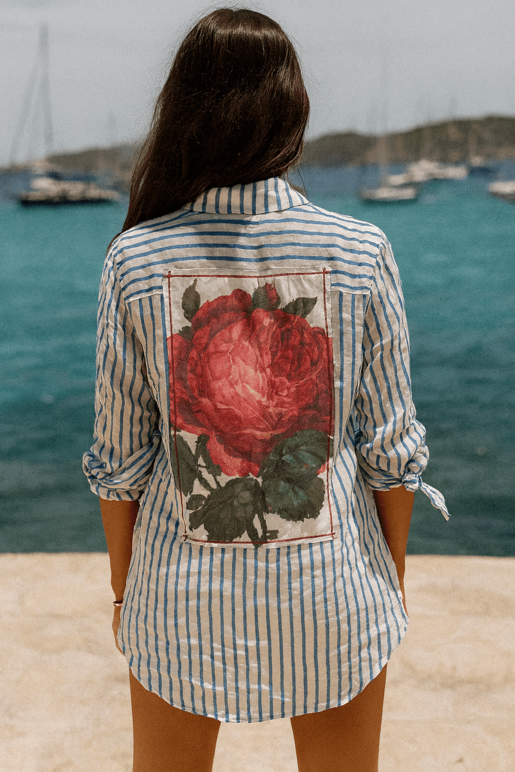 Capri Rose Voyage Shirt - ivyandlavyboutique The Nu Vintage