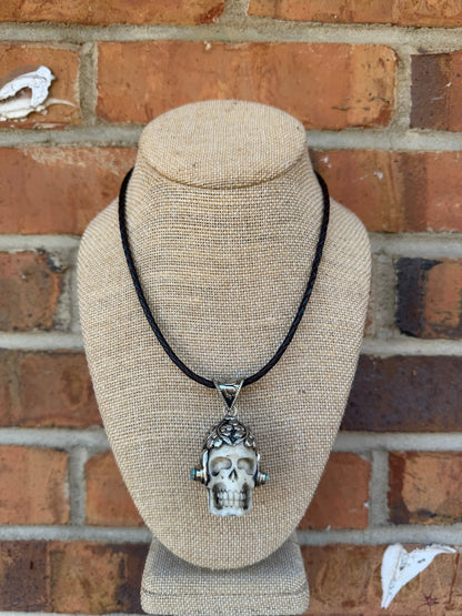 Carved Skull Choker Necklace - ivyandlavyboutique ivyandlavyboutique