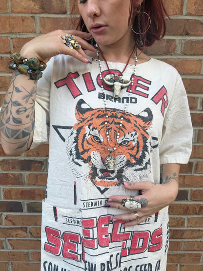 Carved Skull Necklace on Gemstone Chain - ivyandlavyboutique ivyandlavyboutique