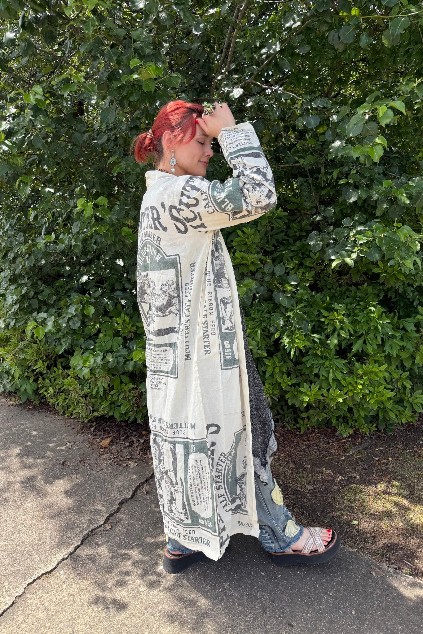 Cattle Maxi Duster - ivyandlavyboutique Kathmandu Imports