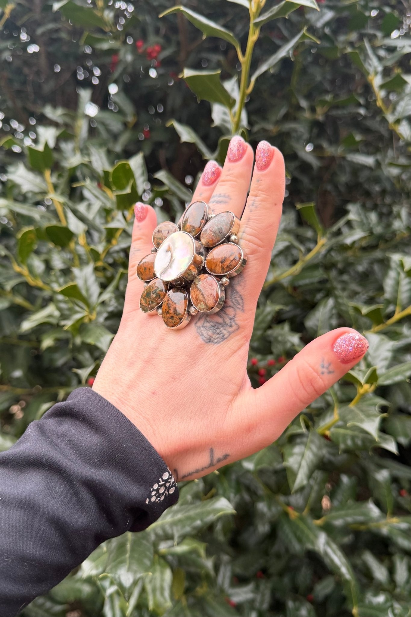 Center of Your World Circle Statement Ring - ivyandlavyboutique ivyandlavyboutique