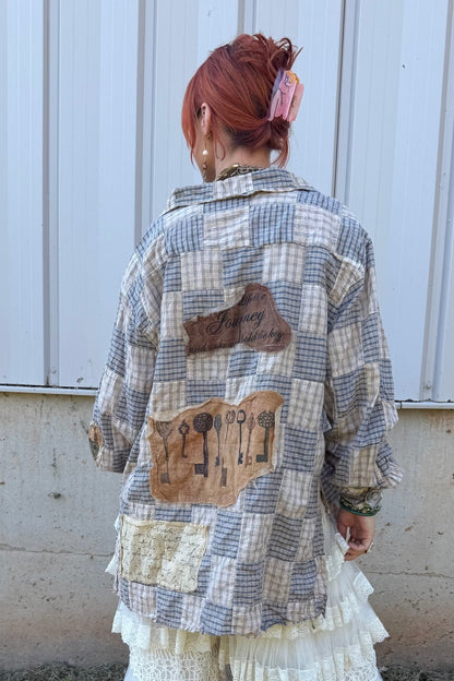 Checks And Keys Top - ivyandlavyboutique A Rare Bird Shop