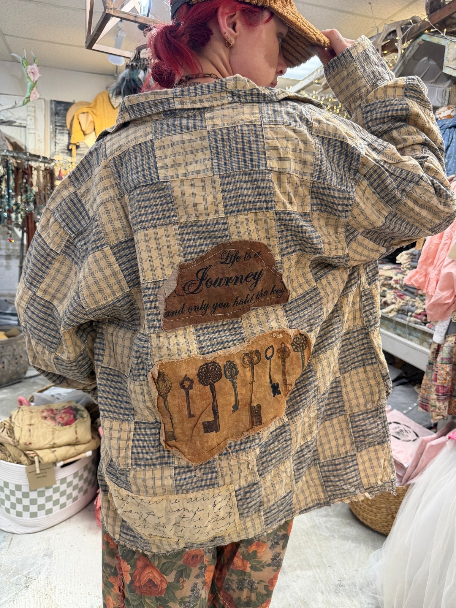 Checks And Keys Top - ivyandlavyboutique A Rare Bird Shop