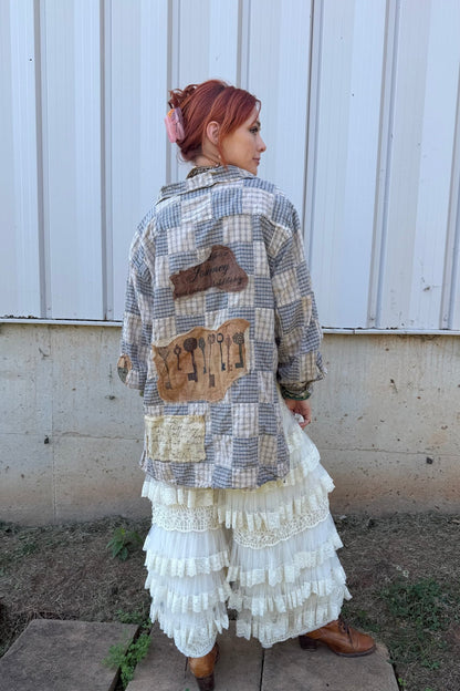 Checks And Keys Top - ivyandlavyboutique A Rare Bird Shop