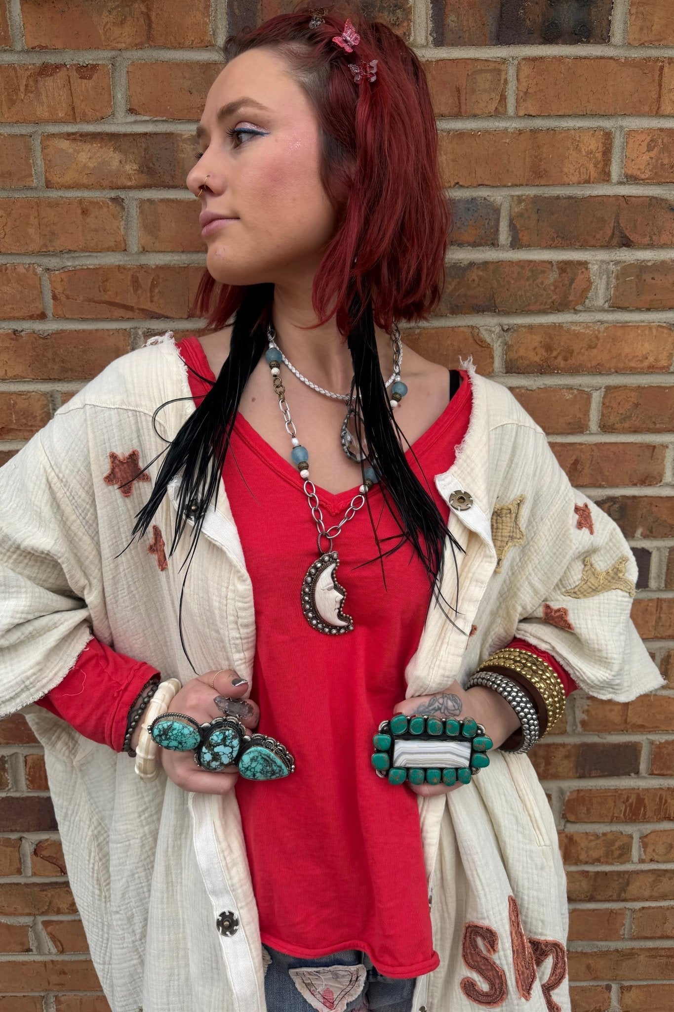 Chicken Feather Earring - ivyandlavyboutique ivyandlavyboutique