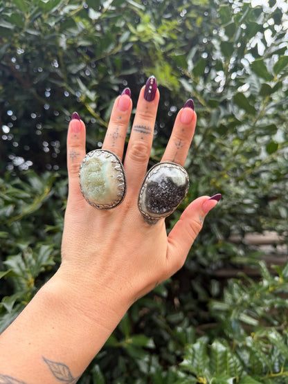 Chunky Raw Gemstone Nugget Ring Set 1 - ivyandlavyboutique ivyandlavyboutique