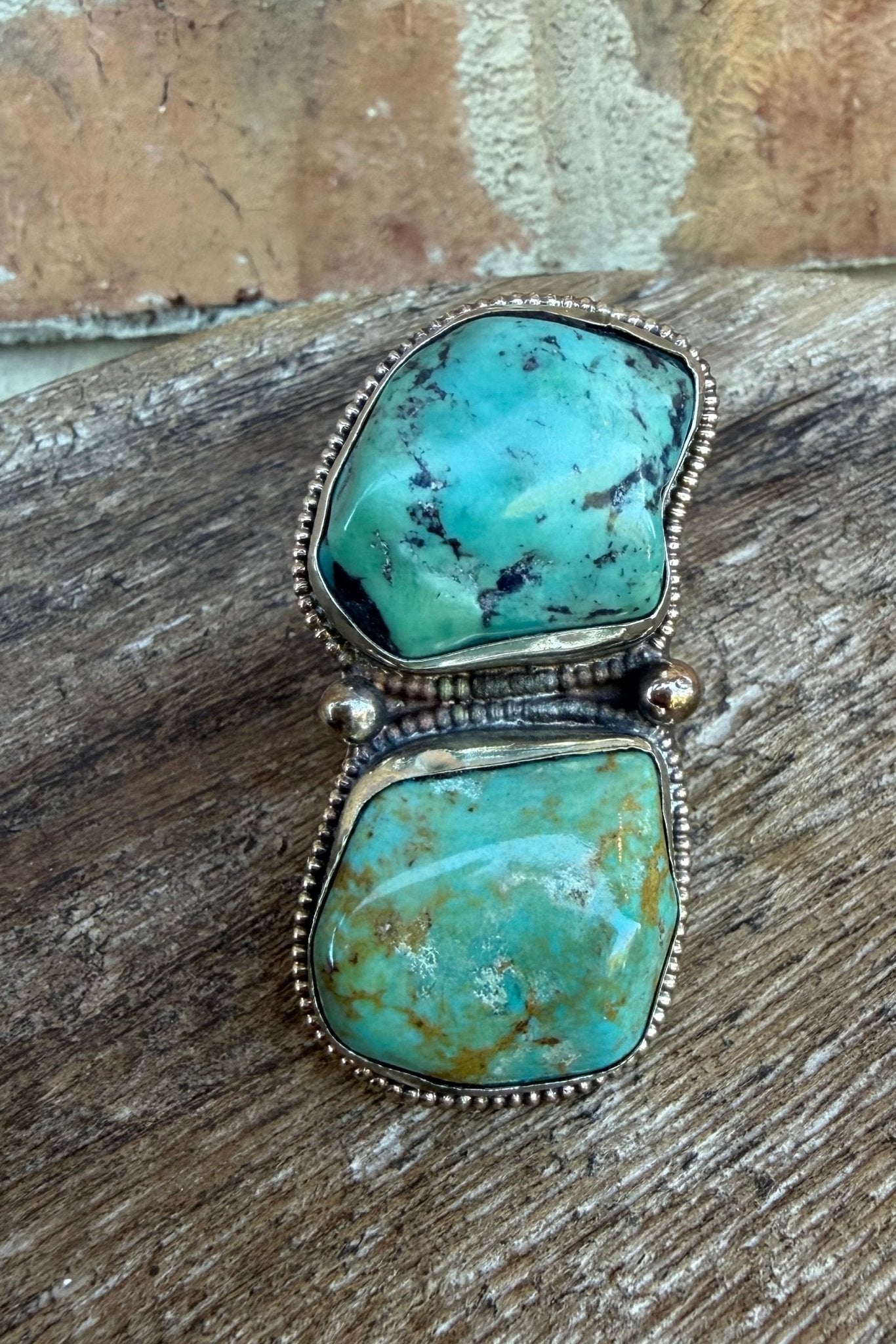Chunky Turquoise Nugget Ring - 3 - ivyandlavyboutique ivyandlavyboutique