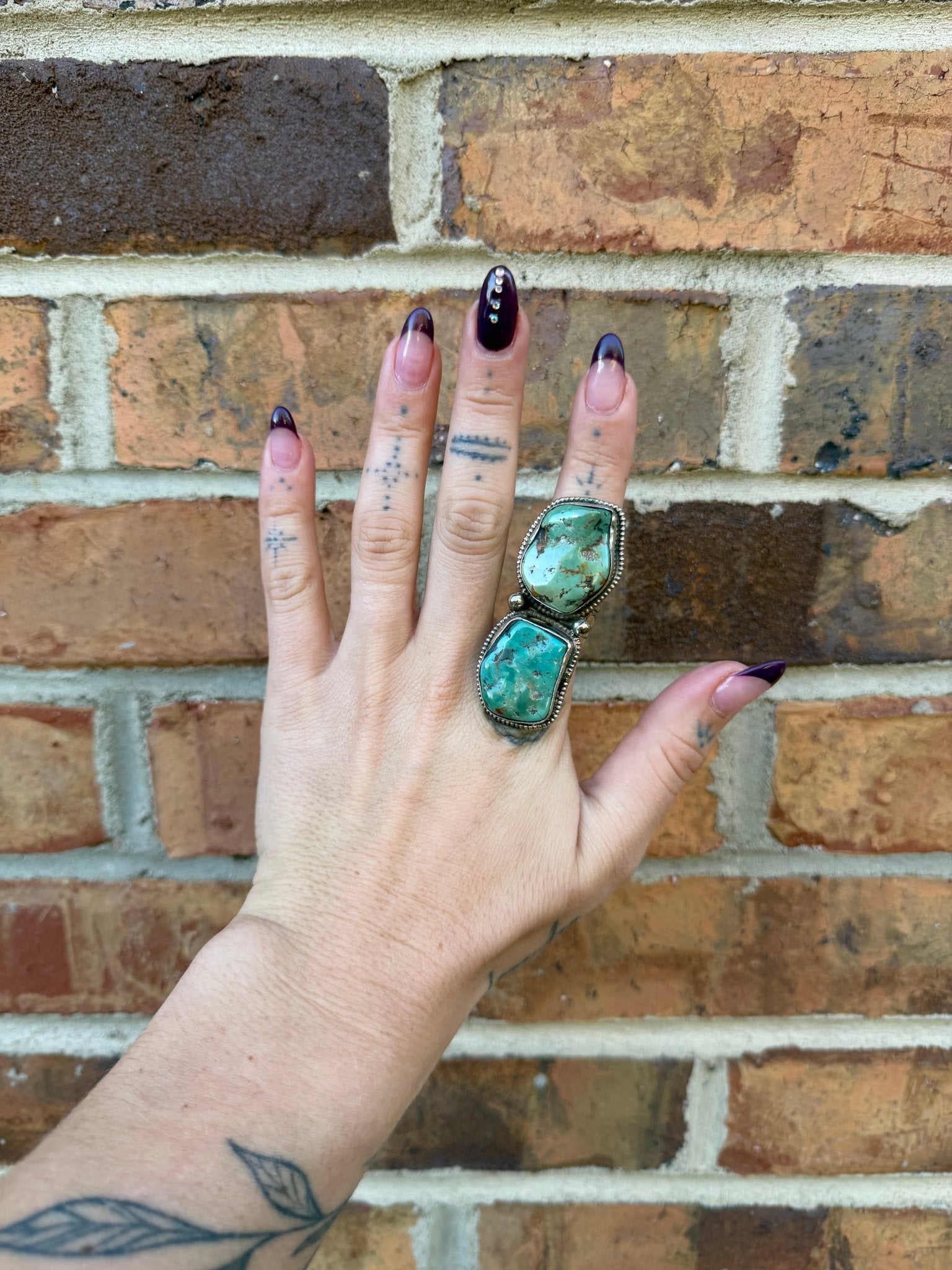 Chunky Turquoise Nugget Ring - 5 - ivyandlavyboutique ivyandlavyboutique