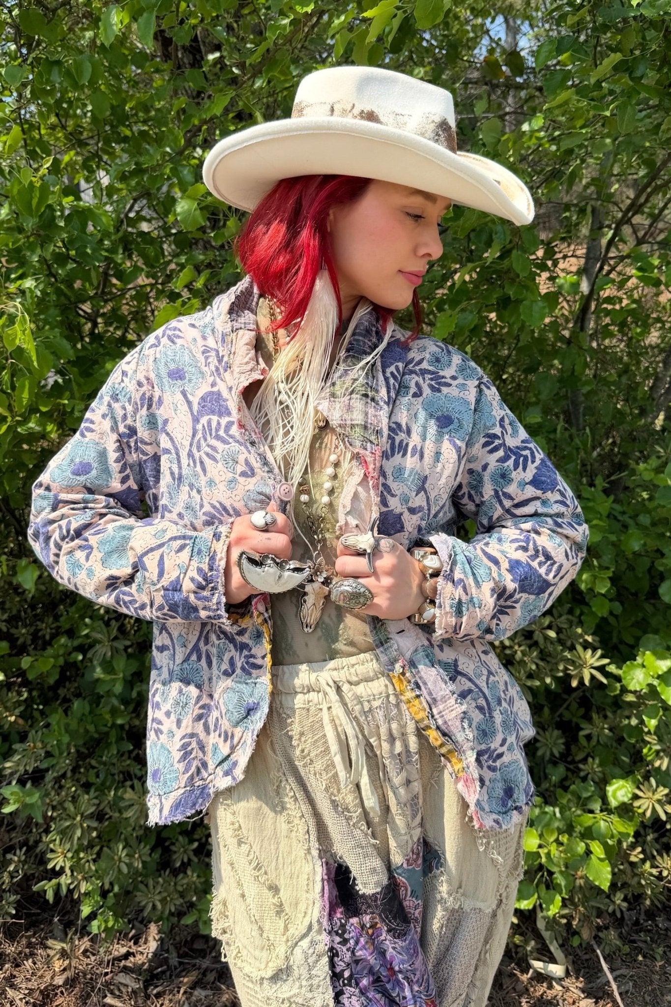 Circle Around Jacket - Sky  - ivyandlavyboutique Jaded Gypsy