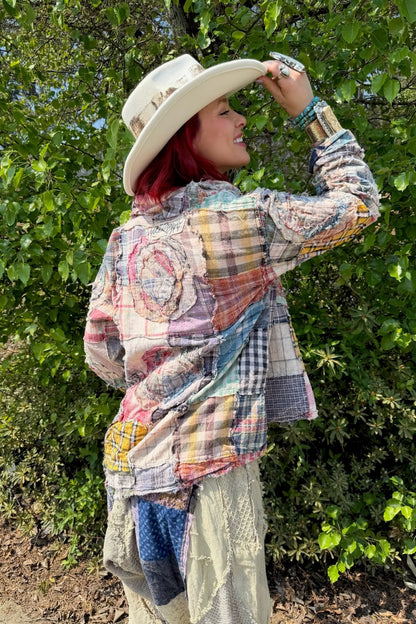 Circle Around Jacket - Sky  - ivyandlavyboutique Jaded Gypsy