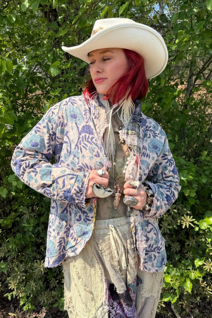 Circle Around Jacket - Sky  - ivyandlavyboutique Jaded Gypsy