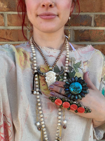 Circle Biggie Long Statement Ring - ivyandlavyboutique ivyandlavyboutique