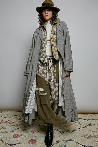 City Girl Soft Notched Collared Woven Maxi-Length Hem Duster Coat - ivyandlavyboutique Pol Clothing