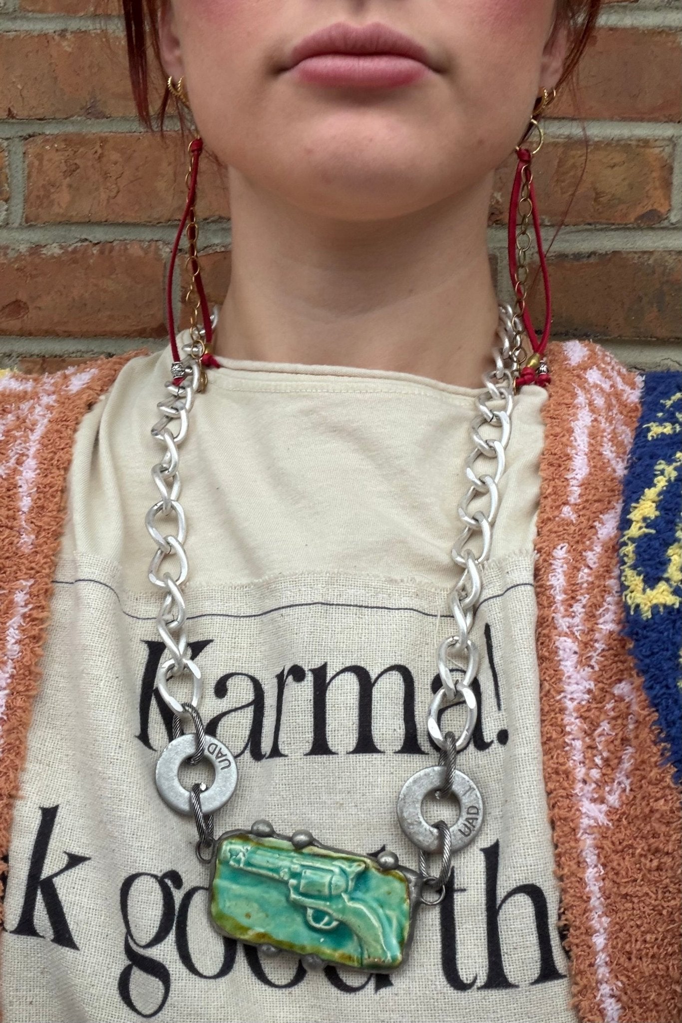 Clay Pistol Mold Pendant - ivyandlavyboutique ivyandlavyboutique