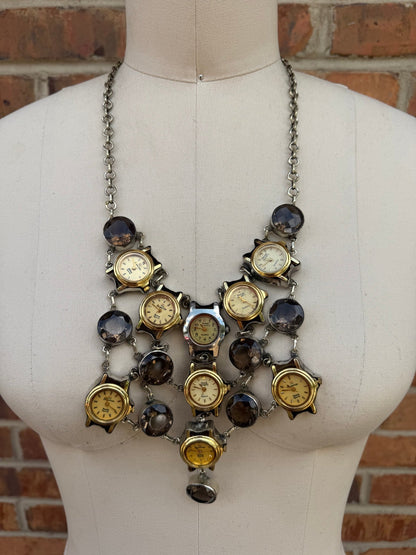 Click Clack - Watch Clock Necklace - ivyandlavyboutique ivyandlavyboutique