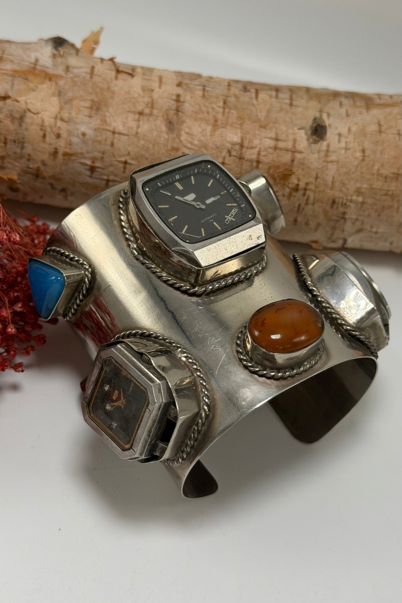 Clocking In 8 Piece Watch Cuff - ivyandlavyboutique ivyandlavyboutique
