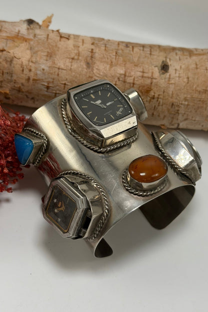 Clocking In 8 Piece Watch Cuff - ivyandlavyboutique ivyandlavyboutique