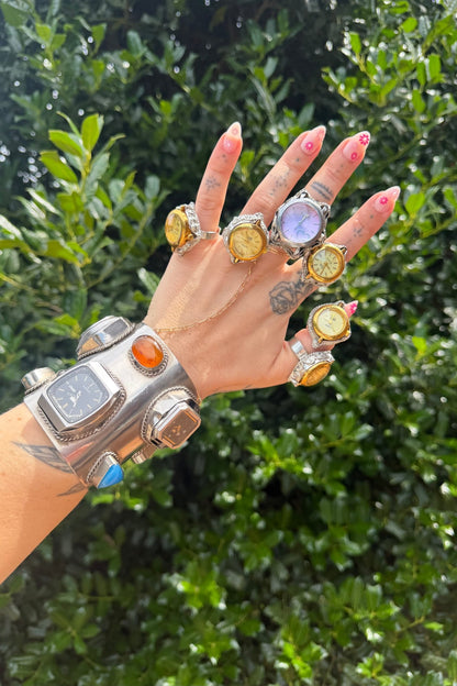Clocking In 8 Piece Watch Cuff - ivyandlavyboutique ivyandlavyboutique