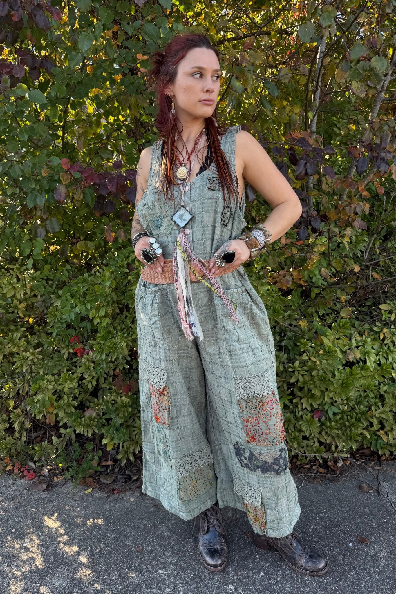 Cobblestone Walks Overalls - ivyandlavyboutique Jaded Gypsy