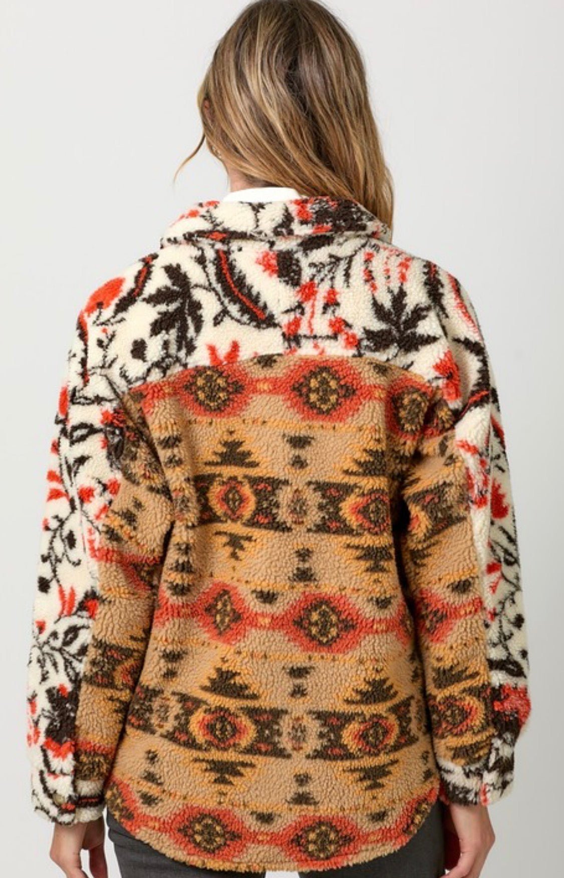 Color Block Printed Shacket - ivyandlavyboutique ivyandlavyboutique