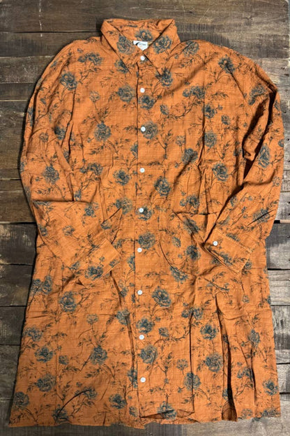 Cottage Meadows Duster Jacket in Orange Sky - ivyandlavyboutique Jaded Gypsy