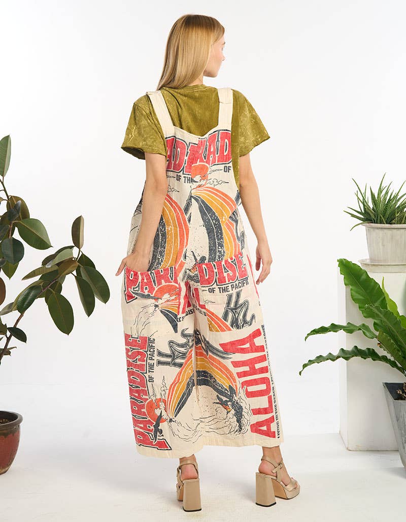 Cotton Jumpsuit: ALOHA / BALLOON - ivyandlavyboutique Kathmandu Imports