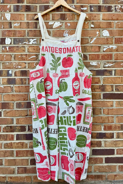 Cotton Jumpsuits: LEMON / TOMATO/ GRAPE / COW - ivyandlavyboutique Kathmandu Imports