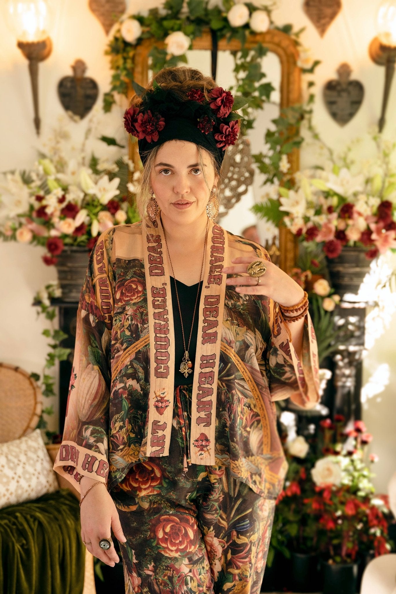 Courage Dear Heart Pixie Duster Cropped Kimono - ivyandlavyboutique Market of Stars