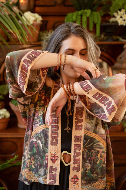 Courage Dear Heart Pixie Duster Cropped Kimono - ivyandlavyboutique Market of Stars