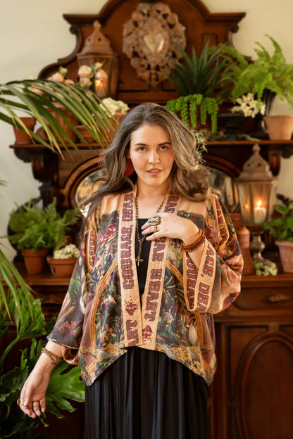 Courage Dear Heart Pixie Duster Cropped Kimono - ivyandlavyboutique Market of Stars