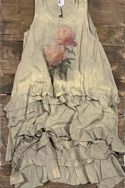 Create Change Dress & Overlay - Vintage Olive - ivyandlavyboutique Jaded Gypsy