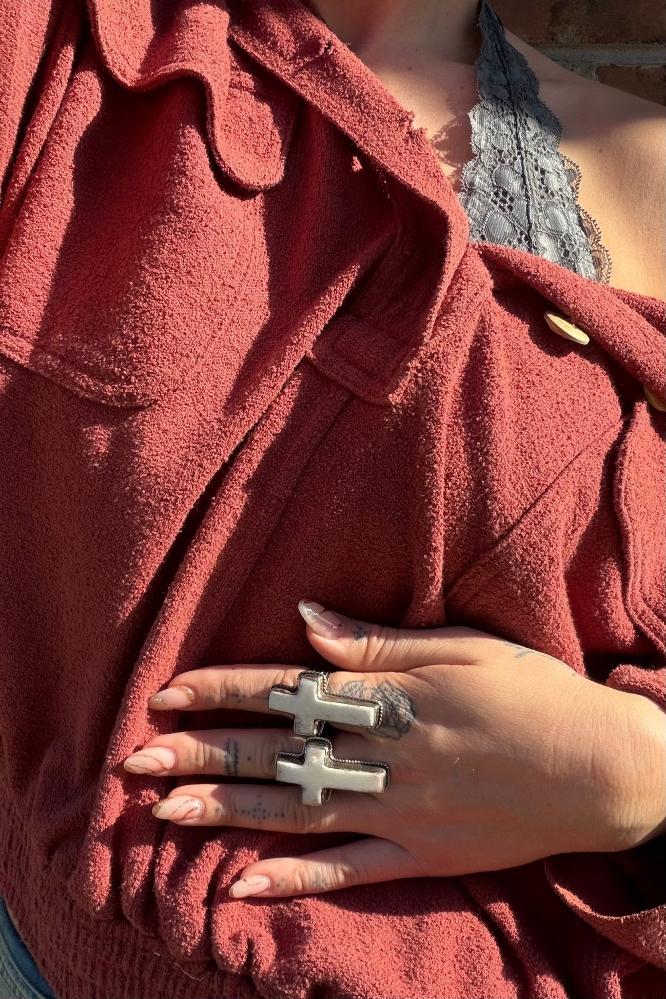 Cross Carved Ring - ivyandlavyboutique ivyandlavyboutique