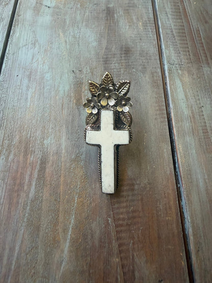 Cross With Flowers - ivyandlavyboutique ivyandlavyboutique