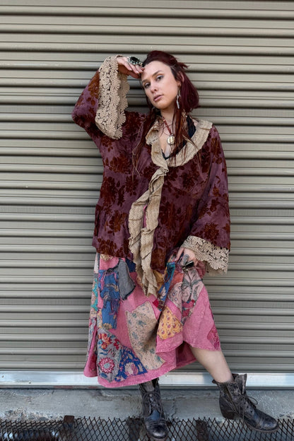 Crushed Petals Jacket - ivyandlavyboutique Jaded Gypsy