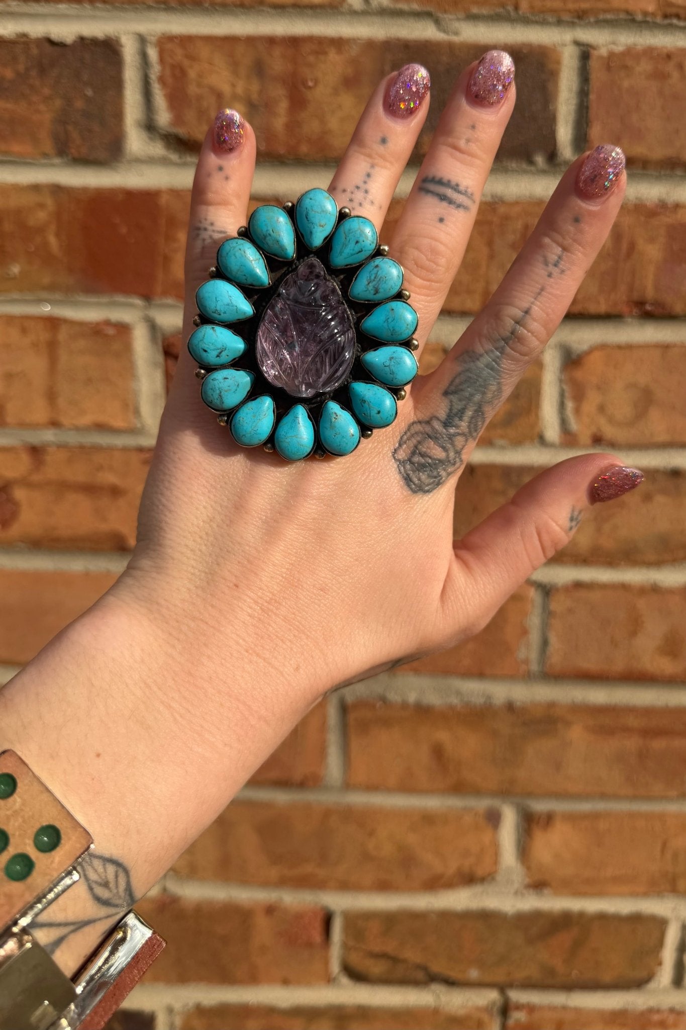 Crystal Clear Vibes Leaf Ring - ivyandlavyboutique ivyandlavyboutique