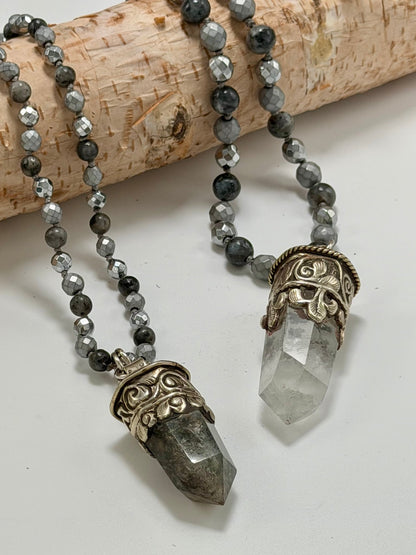 Crystal Cut Drop Necklace - ivyandlavyboutique ivyandlavyboutique