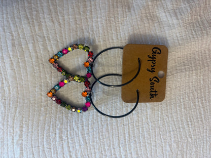 Crystal Heart Earring Gypsy South Jewelry 5 - Boho Wanderlust Boutique Boho Wanderlust Boutique