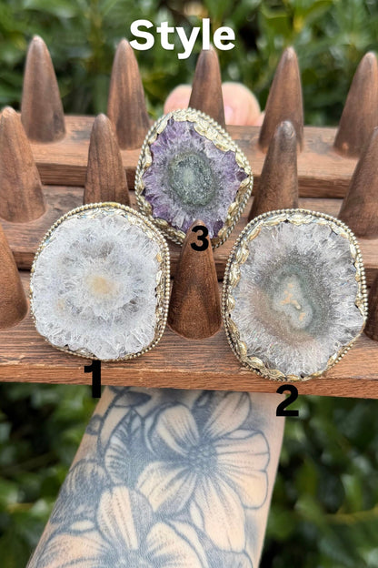 Crystal Shattered Lakes Ring - Boho Wanderlust Boutique Boho Wanderlust Boutique