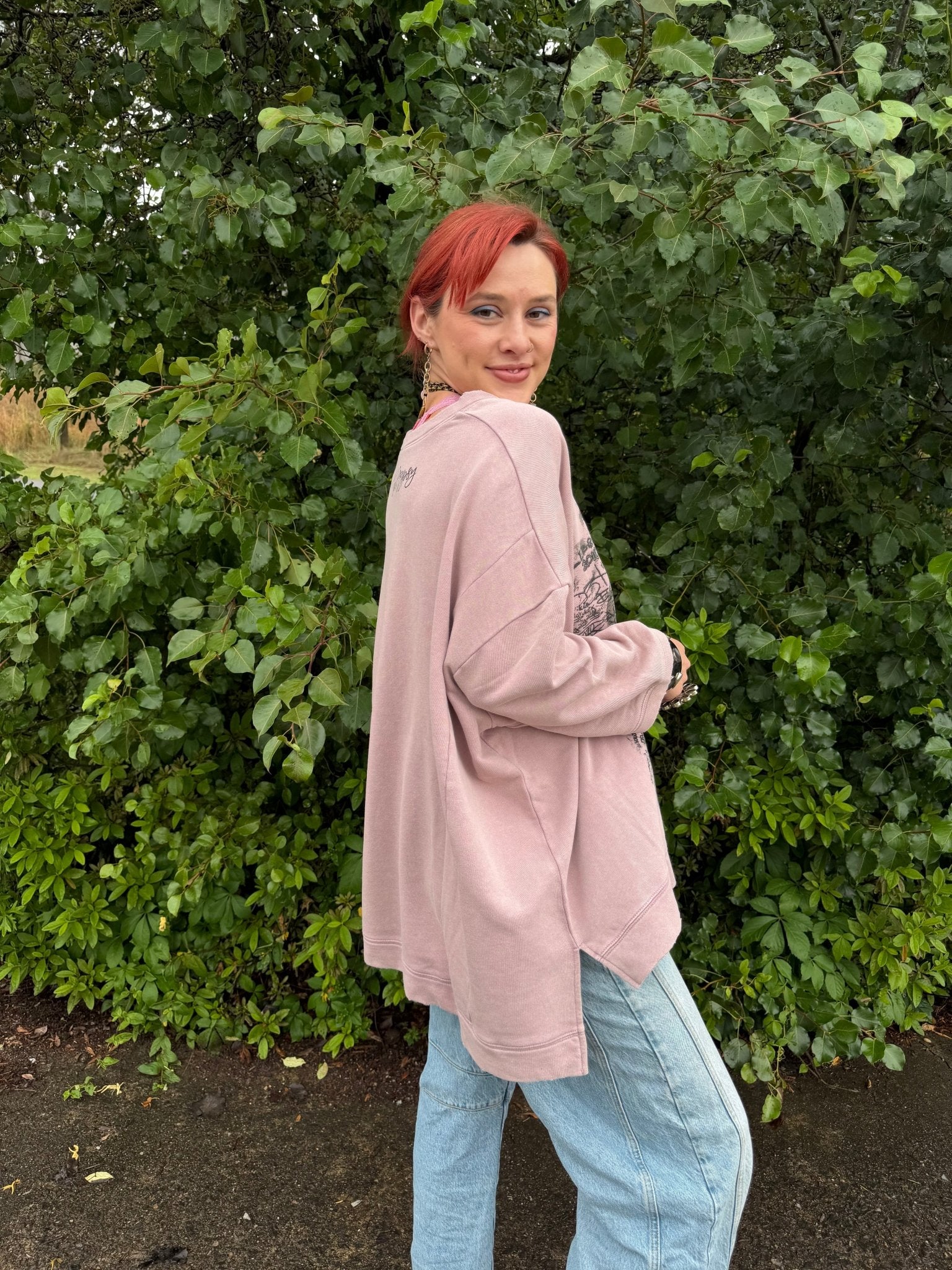 Dance With The Moon Sweatshirt Peace - ivyandlavyboutique Jaded Gypsy