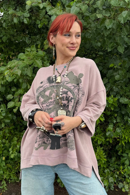 Dance With The Moon Sweatshirt Peace - ivyandlavyboutique Jaded Gypsy