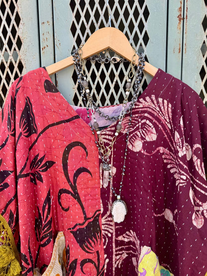 Day Dreamer Kantha Poncho Top - Combo 2 - ivyandlavyboutique Kathmandu Imports