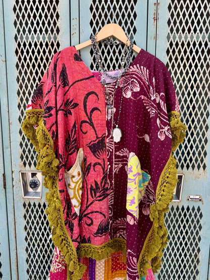 Day Dreamer Kantha Poncho Top - Combo 2 - ivyandlavyboutique Kathmandu Imports