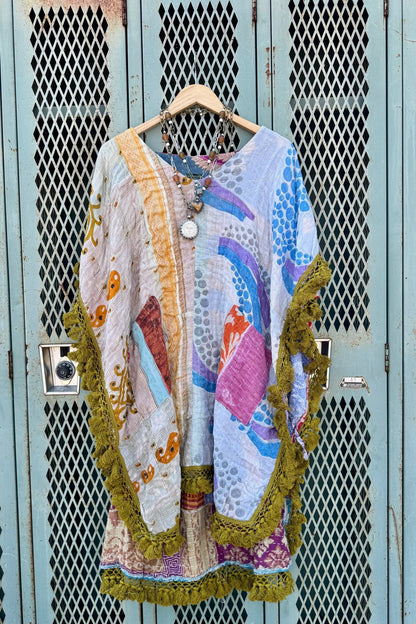 Day Dreamer Kantha Poncho Top - Combo 3 - ivyandlavyboutique Kathmandu Imports