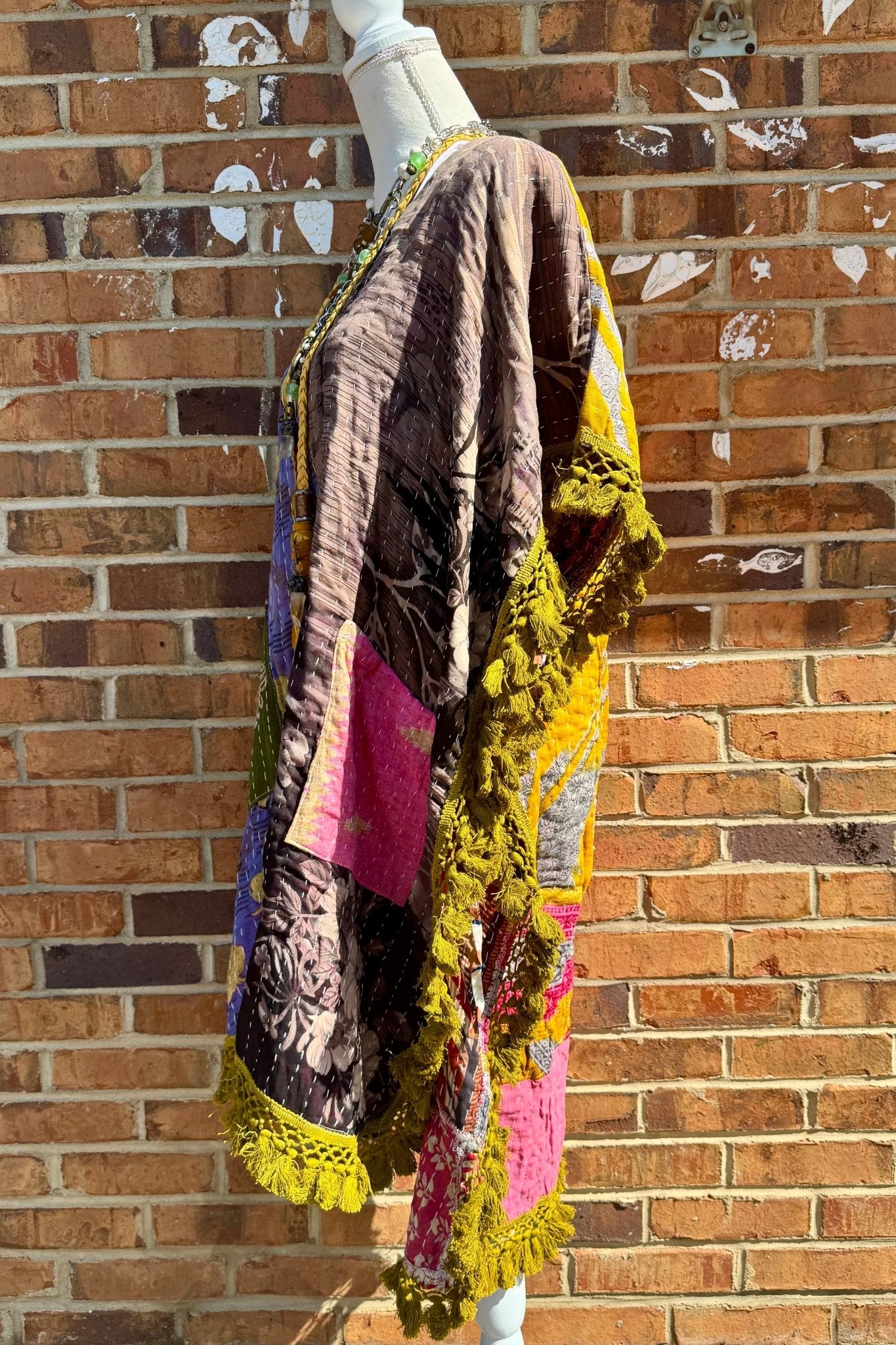 Day Dreamer Kantha Poncho Top - Combo 5 - ivyandlavyboutique Kathmandu Imports