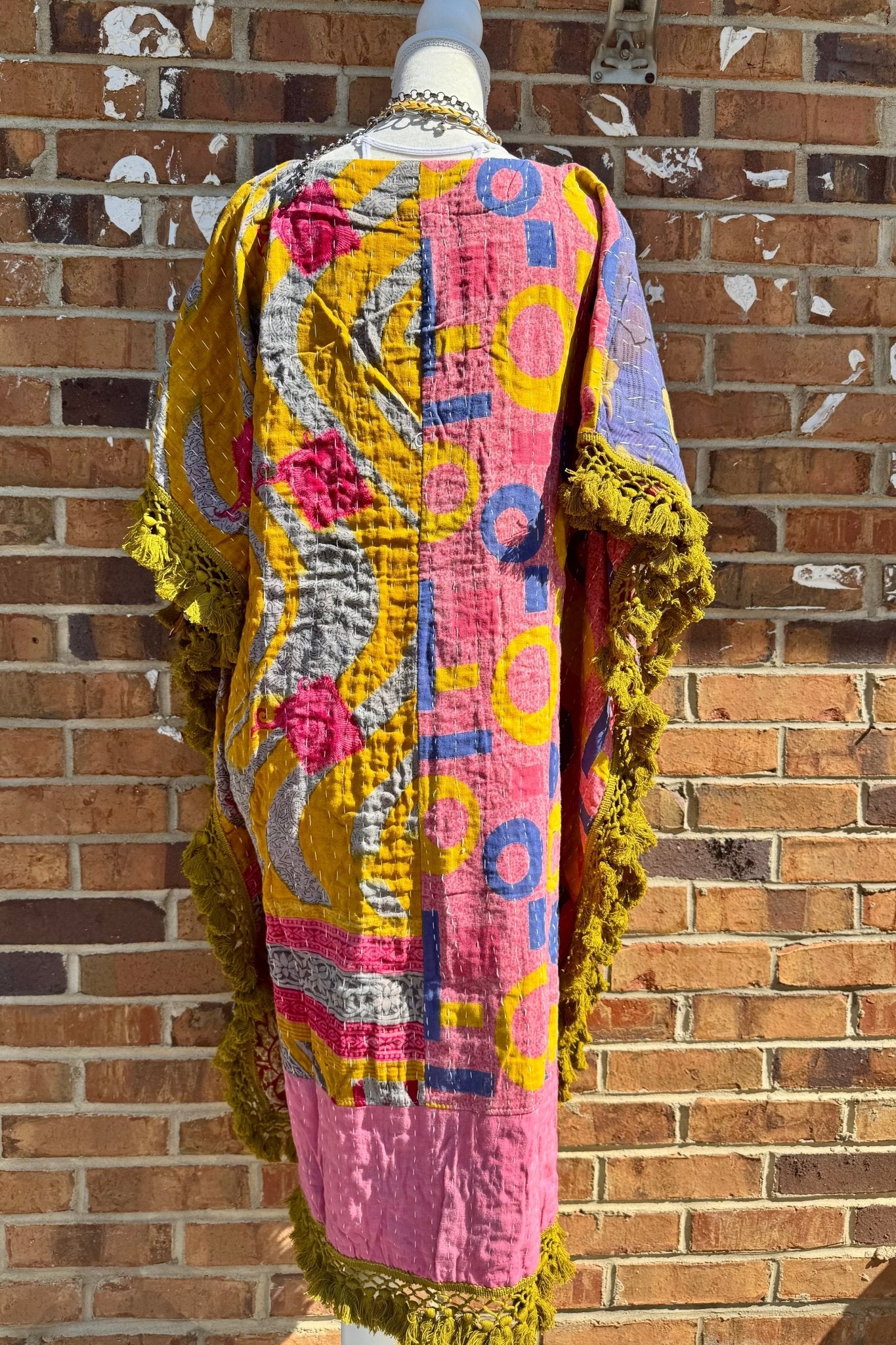 Day Dreamer Kantha Poncho Top - Combo 5 - ivyandlavyboutique Kathmandu Imports