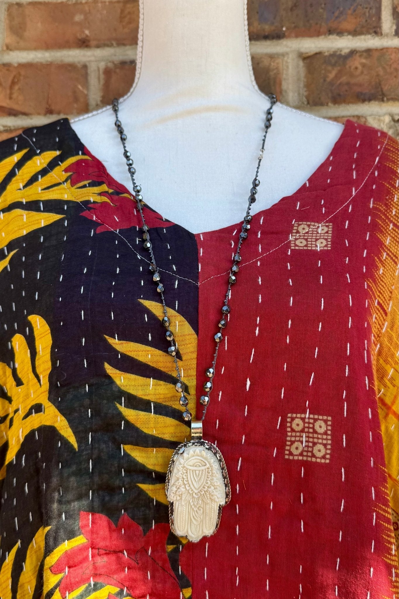 Day Dreamer Kantha Poncho Top - Combo 6 - ivyandlavyboutique Kathmandu Imports