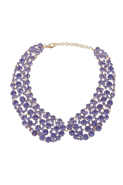 Diana Purple Collar Necklace - Boho Wanderlust Boutique Eye Candy Los Angeles