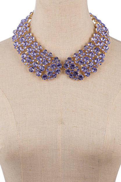 Diana Purple Collar Necklace - Boho Wanderlust Boutique Eye Candy Los Angeles
